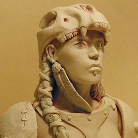 Barbarian Huntress bust, 1:7